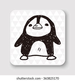 penguin doodle