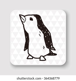 penguin doodle