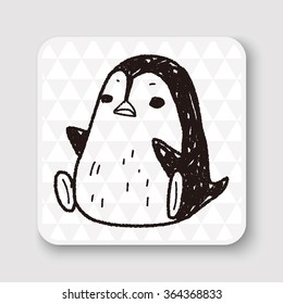 penguin doodle