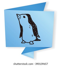 penguin doodle