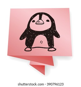 penguin doodle