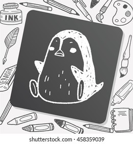 penguin doodle