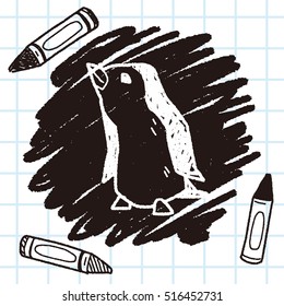 penguin doodle