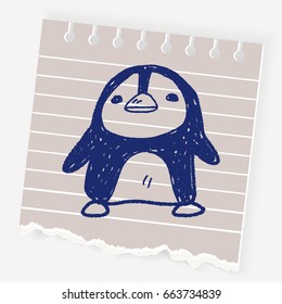 penguin doodle