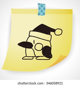 penguin doodle drawing