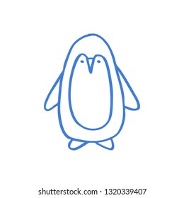 penguin doodle icon