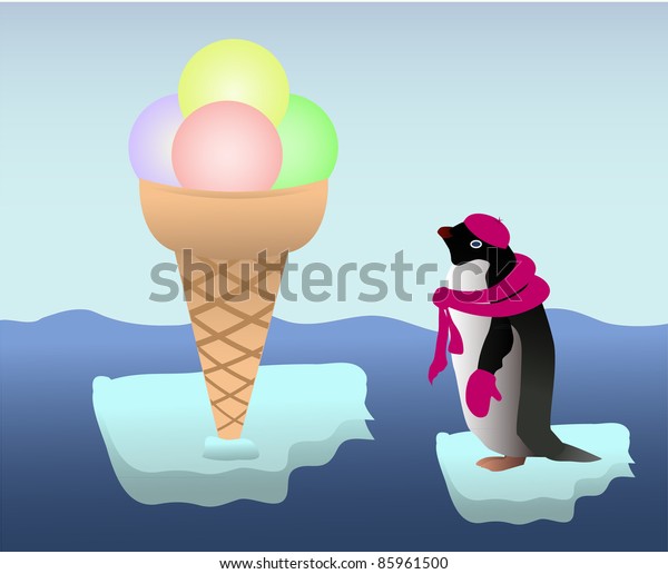 penguin ice cream scoop