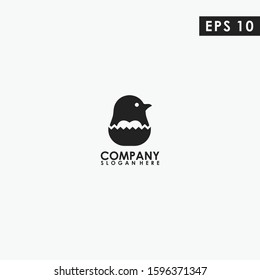 Penguin Of Egg Logo Design. Penguin Of Egg Logo Template. Modern Design. Flat Logo. Vector Illustration