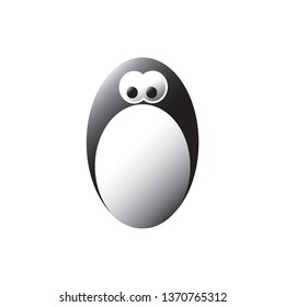 Penguin Egg Vector Symbol
