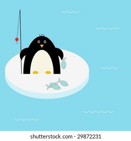 Penguin fishing