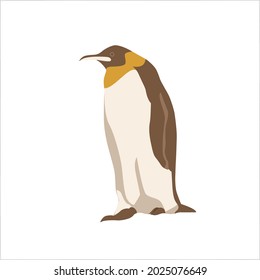 Penguin Flat Color Clip art design
