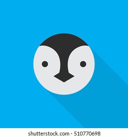 penguin flat icon illustration isolated vector sign symbol