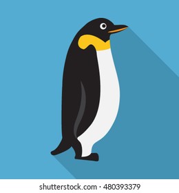 penguin flat icon. You can be used penguin icon for several purposes like: websites, UI, UX, print templates, promotional materials, info-graphics, web and mobile phone apps.