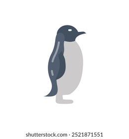 Penguin Flat Icons, Vector illustration