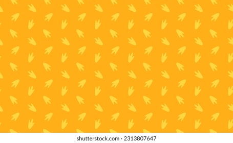 Penguin Footprints Seamless Pattern Background.