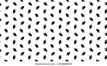 Penguin Footprints Seamless Pattern Background.