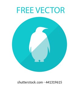 penguin free vector style flat