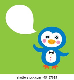 penguin greeting card