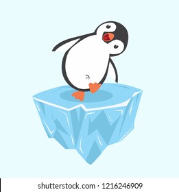 penguin happy on ice floe