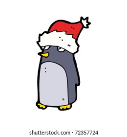 penguin in hat cartoon