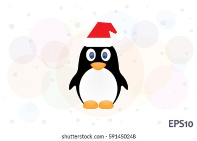 penguin, hat vector icon