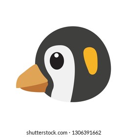 Penguin head emoji vector