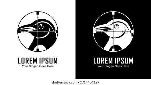 Design do logotipo da cabeça do pinguim que está atualmente em cena