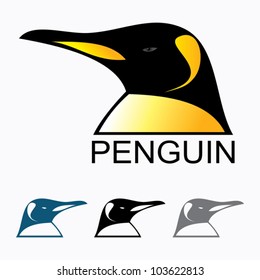 Penguin head - vector illustration
