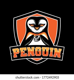 penguin hockey team mascot logo