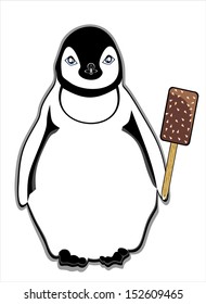 Penguin with Ice Cream