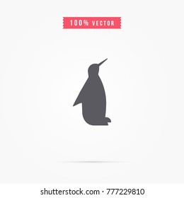 Penguin icon. animal sign