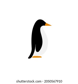 ícono de pingüino, animal ártico, ilustración vectorial