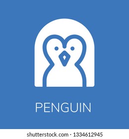  Penguin icon. Editable  Penguin icon for web or mobile.