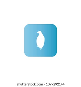 Penguin icon. flat design