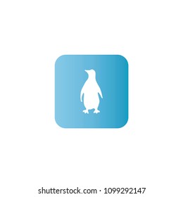 Penguin icon. flat design