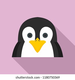 Penguin icon. Flat illustration of penguin vector icon for web design
