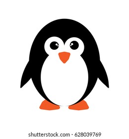 Penguin icon, illustration vector graphics