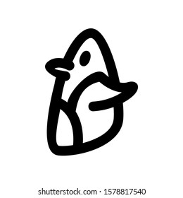 penguin icon isolated sign symbol vector illustration - high quality black style vector icons
