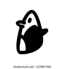 penguin icon isolated sign symbol vector illustration - high quality black style vector icons
