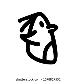 penguin icon isolated sign symbol vector illustration - high quality black style vector icons
