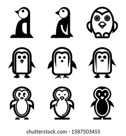 penguin icon isolated sign symbol vector illustration - Collection of high quality black style vector icons
