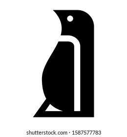 penguin icon isolated sign symbol vector illustration - high quality black style vector icons
