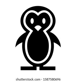 penguin icon isolated sign symbol vector illustration - high quality black style vector icons
