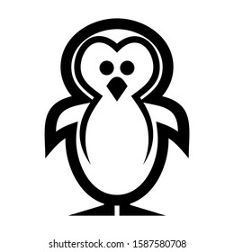 penguin icon isolated sign symbol vector illustration - high quality black style vector icons
