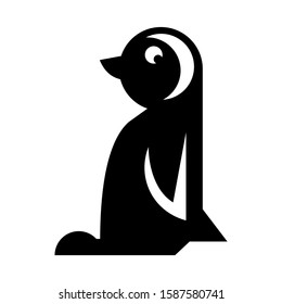 penguin icon isolated sign symbol vector illustration - high quality black style vector icons
