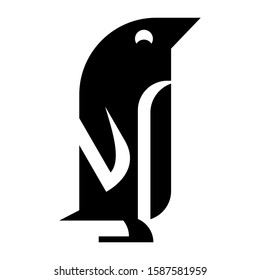 penguin icon isolated sign symbol vector illustration - high quality black style vector icons
