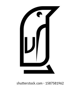 penguin icon isolated sign symbol vector illustration - high quality black style vector icons
