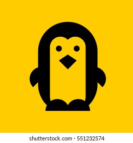 penguin icon. isolated sign symbol
