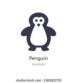 penguin icon. isolated penguin icon vector illustration from animals collection. editable sing symbol can be use for web site and mobile app