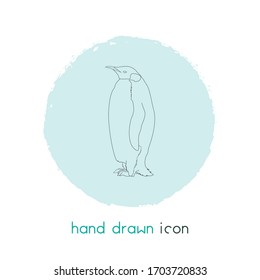 Penguin icon line element. Vector illustration of penguin icon line isolated on clean background for your web mobile app logo design.